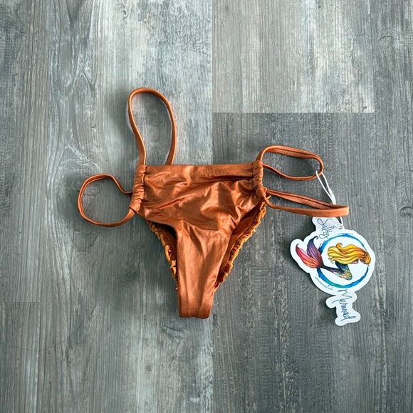 Salty Mermaid Orange Bikini Bottom - Picture 1 of 4